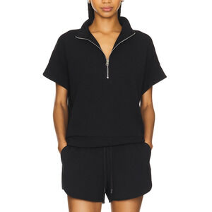 Varley Short Sleeve Black Ritchie Sweatshirt Size XS